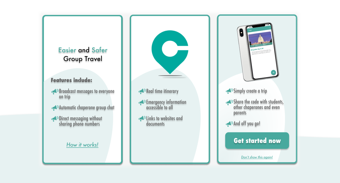 Chapperone – Create School Trips – Annette Lee's Portfolio